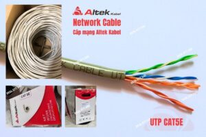 Cáp mạng Altek Kabel UTP CAT5E (Unshielded Twisted Pair – không chống nhiễu) 4 Pairs 24AWG chuyên dùng cho cho hệ thống mạng LAN và Ethernet