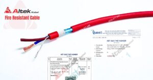 cáp chống cháy chống nhiễu altek kabel 2 lõi 1.0mm – lszh / gft