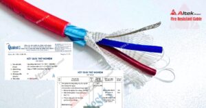 cáp chống cháy chống nhiễu altek kabel 2x2.5mm² – lszh, iec 60331