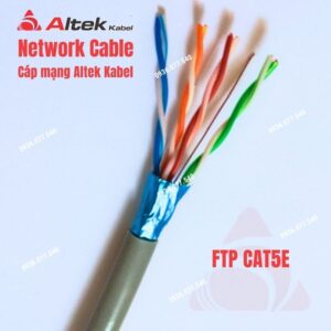 Cáp mạng Altek Kabel FTP CAT5E chính hãng, network cable - Shielded Twisted Pair lõi đồng 4 Pairs 24AWG, có chống nhiễu, cuộn 305m, phân phối toàn quốc.