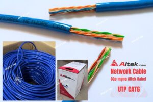 Cáp mạng Altek Kabel UTP CAT6 chính hãng, network cable - Unshielded Twisted Pair lõi đồng 4 Pairs 23AWG, không chống nhiễu, cuộn 305m, phân phối toàn quốc.