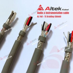 Cáp tín hiệu chống nhiễu 2 lớp Altek Kabel, Al Foil + Shield đầy đủ 1–4 Pair, 16–22 AWG, cáp tín hiệu vặn xoắn kho HCM - Hà Nội - Đà Nẵng, 0936.077.540