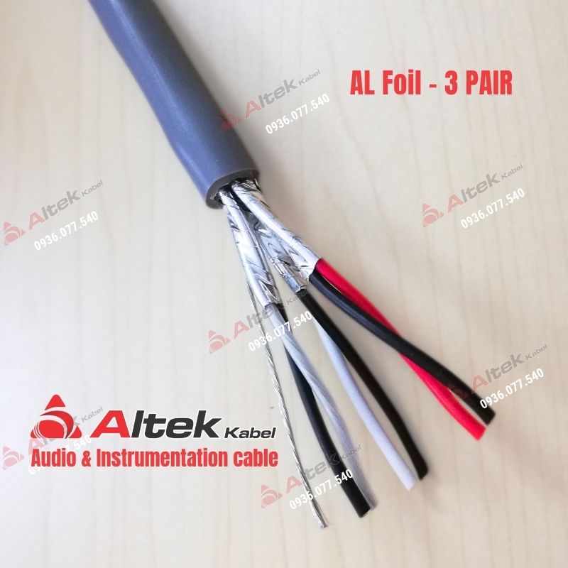 Cáp tín hiệu chống nhiễu 1 lớp Altek Kabel, đầy đủ 1–4 Pair, 16–22 AWG, cáp tín hiệu vặn xoắn kho HCM - Hà Nội - Đà Nẵng, 0936.077.540