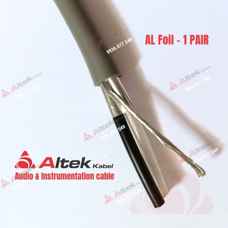 Cáp tín hiệu chống nhiễu 1 lớp Altek Kabel, đầy đủ 1–4 Pair, 16–22 AWG, cáp tín hiệu vặn xoắn kho HCM - Hà Nội - Đà Nẵng, 0936.077.540